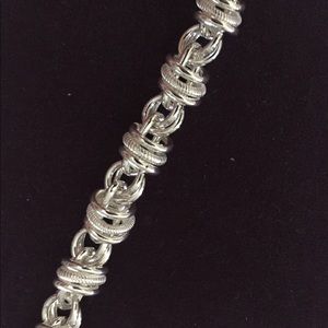 NWOT Sterling Silver Rolo Bracelet 7.5inch 25g